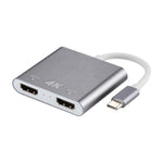 4KウルトラHDデュアルHDMIインターフェース出力からUSB-C / Type-Cアダプター、9175B