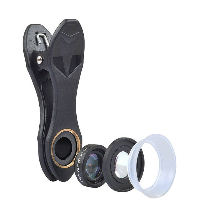 APEXEL APL-24X-H 2in1 ユニバーサル外付け12X＆24Xマクロスマホレンズ レンズフード付き