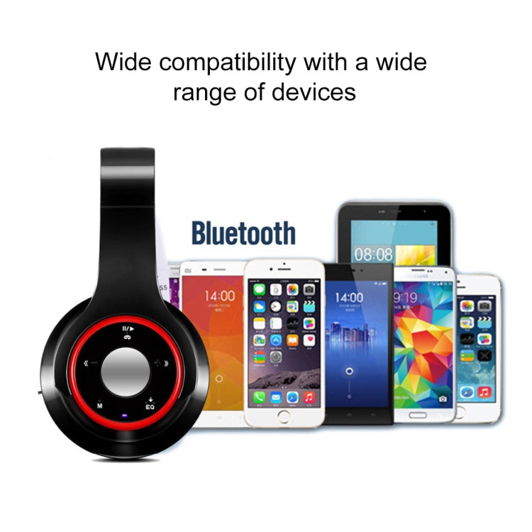 SG-8 Bluetooth 4.0 + EDR ワイヤレスオーバーイヤーヘッドホン TFカード FMラジオ ステレオ音楽ヘッドセット マイク付き