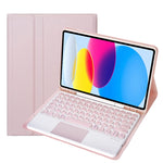 iPad 11 2025 / 第10世代 10.9 2022用 YA10B-A ラムスキンテクスチャ Bluetoothタッチキーボード レザータブレットケース ペンスロット付き, YA10B-A