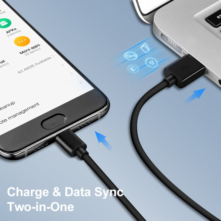 LZ-728 2-in-1 18W QC 3.0 USBインターフェーストラベル充電器 + USB to USB-C / タイプCデータケーブルセット EUプラグ ケーブル長さ: 1m USB-C / タイプCケーブル付き