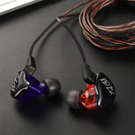 KZ ED12 3.5mmジャック掛けスポーツデザインインイヤースタイルワイヤーコントロールイヤホン、ケーブル長：1.2m、ED12