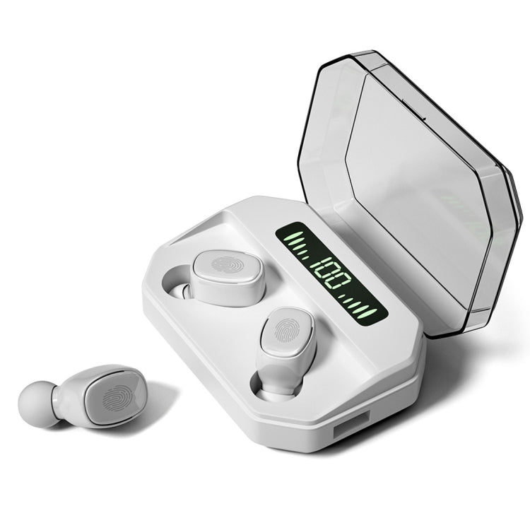 M8 Bluetooth 5.0 TWS タッチデジタルディスプレイ 真のワイヤレスBluetoothイヤホン 充電ボックス付き