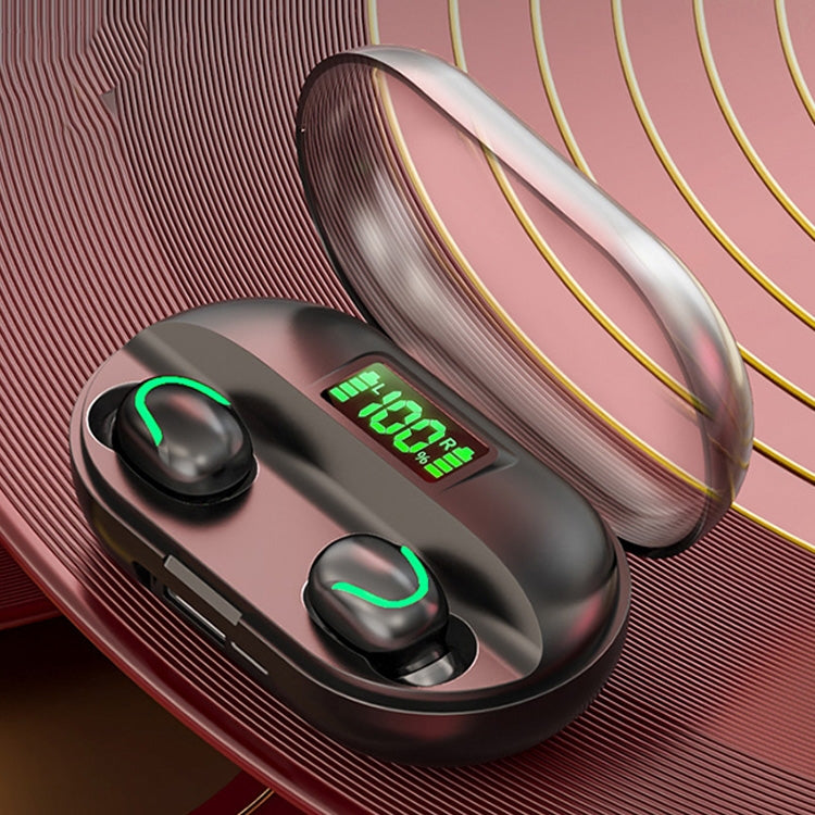 T2 Bluetooth 5.0 TWS タッチデジタルディスプレイ 真のワイヤレスBluetoothイヤホン 充電ボックス付き, T2（ブラック）, T2（レッド）, T2（ホワイト）