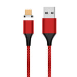 M11 3A USBからマイクロUSB ナイロン編みマグネットデータケーブル、ケーブル長：2m、マイクロUSB