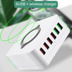 E6 7 in 1 多機能ワイヤレス充電ステーション USBスマートソケットホルダースタンド