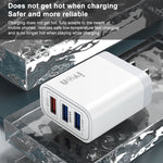 IVON AD37 5A QC 3.0 3ポートUSBトラベルチャージャー、米国プラグ、AD37