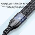 4 in 1 66W 6A USB から 8ピン + Micro USB + デュアル USB-C / Type-C 急速充電データケーブル、ケーブル長さ: 1.2m、1.2m、1.2m 66W
