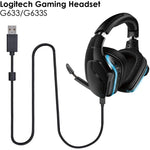 ZS0155 Logitech G633 / G633s USBヘッドセットオーディオケーブル 通話・ヘッドセットライト対応、ケーブル長さ: 2m、Logitech G633用2m