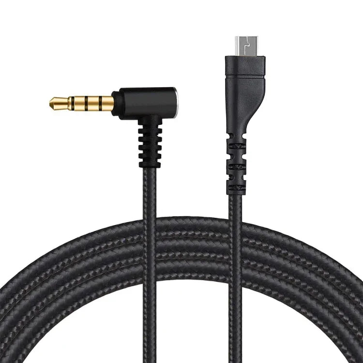 ZS0135 SteelSeries Arctis 3 / 5 / 7用イヤホンオーディオケーブル、ケーブル長さ: 2m、オーディオケーブルブラック、オーディオケーブルシルバー