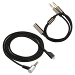 ZS0135 2-in-1 SteelSeries Arctis 3 / 5 / 7用イヤホンオーディオケーブル＋イヤホンアダプターケーブルセット、オーディオケーブル＋アダプターケーブル