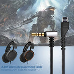 ZS0135 2-in-1 SteelSeries Arctis 3 / 5 / 7用イヤホンオーディオケーブル＋イヤホンアダプターケーブルセット、オーディオケーブル＋アダプターケーブル