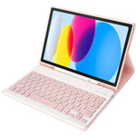 iPad 11 2025 / 第10世代 10.9 2022用 A10B ラムスキンテクスチャ 超薄型 Bluetoothキーボード レザータブレットケース ペンスロット付き, A10B