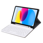 iPad 11 2025 / 第10世代 10.9 2022用 A10B ラムスキンテクスチャ 超薄型 Bluetoothキーボード レザータブレットケース ペンスロット付き, A10B