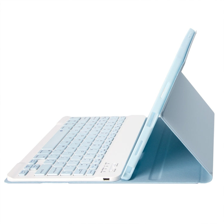 iPad 11 2025 / 第10世代 10.9 2022用 A10B ラムスキンテクスチャ 超薄型 Bluetoothキーボード レザータブレットケース ペンスロット付き, A10B