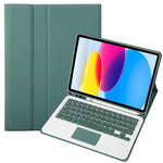 iPad 11 2025 / 第10世代 10.9 2022用 A10B-A ラムスキンテクスチャ Bluetoothタッチキーボード レザータブレットケース ペンスロット付き, A10B-A