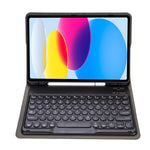 iPad 11 2025 / 第10世代 10.9 2022 YA10B ラムスキンテクスチャー Bluetoothキーボード レザータブレットケース ペンスロット付き, YA10B