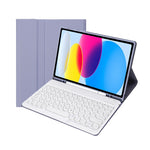 iPad 11 2025 / 第10世代 10.9 2022 YA10B ラムスキンテクスチャー Bluetoothキーボード レザータブレットケース ペンスロット付き, YA10B