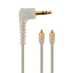 ZS0089 Shure SE535 SE215 UE900 W40 SE425用コード付きヘッドホンオーディオケーブル、ZS0089 ホワイト