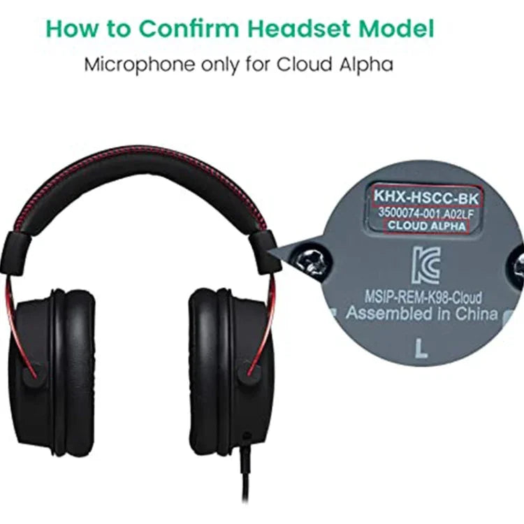 ZS0201 コンピューターヘッドセット交換用マイク HyperX Cloud Alpha S 用