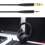 ZS0138 3.5mm to 2.5mm ヘッドホンオーディオケーブル BOSE SoundTrue QC35 QC25 OE2 用、ZS0138 ブラック、ZS0138 ホワイト