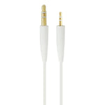 ZS0138 3.5mm to 2.5mm ヘッドホンオーディオケーブル BOSE SoundTrue QC35 QC25 OE2 用、ZS0138 ブラック、ZS0138 ホワイト