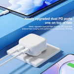 ROCK T58 35W デュアルUSB-C / Type-Cポート PDチャージャー、中国プラグ、中国プラグ