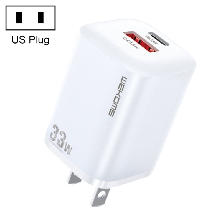 WK WP-U140 33W パワーシリーズ USB+USB-C/Type-C 急速充電器、仕様：USプラグ、33W USプラグ