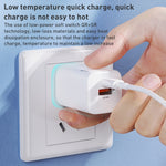 WK WP-U140 33W パワーシリーズ USB+USB-C/Type-C 急速充電器、仕様：USプラグ、33W USプラグ