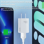 WK WP-U140 33W パワーシリーズ USB+USB-C/Type-C 急速充電器、仕様：USプラグ、33W USプラグ