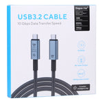 10Gbps 8K USB-C/Type-C から USB-C/Type-C ビデオケーブル USB 3.2 対応、長さ: 1m、10Gbps Type-C から Type-C