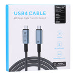 40Gbps 8K USB-C/Type-C から USB-C/Type-C ビデオケーブル USB 4 対応、長さ: 1m、40Gbps Type-C から Type-C