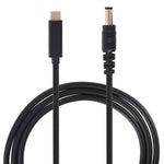 USB-C / Type-C から 5.5 x 2.1mm ノートパソコン用電源充電ケーブル、ケーブル長：約1.5m、Type-C から 5.5 x 2.1mm