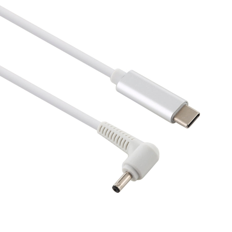 USB-C / Type-C から 4.0 x 1.35mm ノートパソコン用電源充電ケーブル、ケーブル長：約1.5m、Type-C から 4.0 x 1.35mm