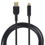 USB-C / Type-C から レノボ用大きな四角形オス ノートパソコン用電源充電ケーブル、ケーブル長：約1.5m、Type-C から 大きな四角形