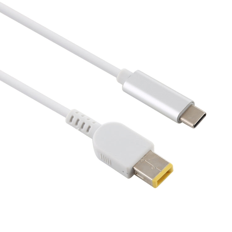 USB-C / Type-C から レノボ用大きな四角形オス ノートパソコン用電源充電ケーブル、ケーブル長：約1.5m、Type-C から 大きな四角形