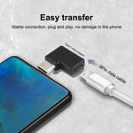 USB-C / Type-C オス to 8ピン メス L字型充電アダプター、USB-C / Type-C オス to 8ピン メス