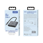 Onten M205 3in1 Type-C to HDMI+VGA+PD 急速充電ビデオコンバーター M205