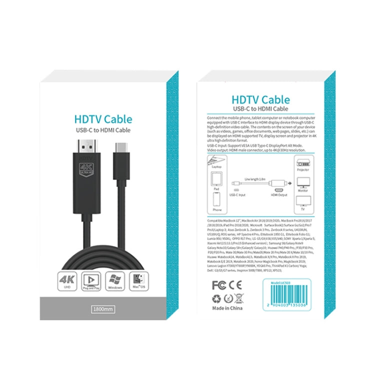 Onten UC503 USB-C / Type-C 4K 30Hz HDTV Cable, UC503