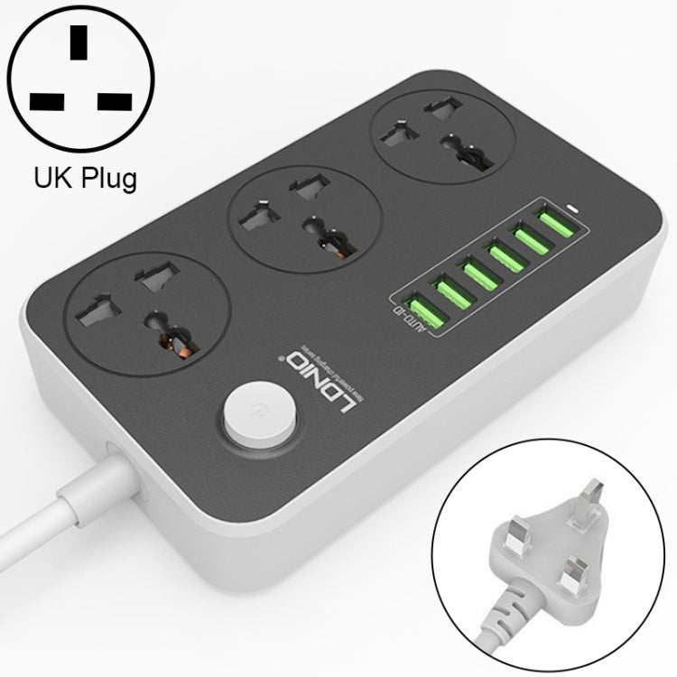 LDNIO SC3604 6ポートUSB 多機能トラベル・ホーム・オフィス用ソケット、ケーブル長さ：2m、米国プラグ、SAS8611AUK、SAS8611AUS、SAS8611BUK、SAS8611BUS、SAS8611EU