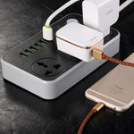 LDNIO SC3604 6ポートUSB 多機能トラベル・ホーム・オフィス用ソケット、ケーブル長さ：2m、米国プラグ、SAS8611AUK、SAS8611AUS、SAS8611BUK、SAS8611BUS、SAS8611EU