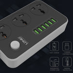 LDNIO SC3604 6ポートUSB 多機能トラベル・ホーム・オフィス用ソケット、ケーブル長さ：2m、米国プラグ、SAS8611AUK、SAS8611AUS、SAS8611BUK、SAS8611BUS、SAS8611EU