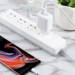 LZ-215A+C 20W QC 3.0 USB + PD 3.0 USB-C / Type-C 急速充電トラベルチャージャー、欧州プラグ、欧州プラグ
