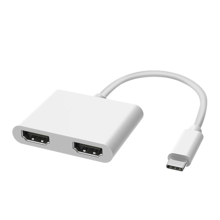 2-in-1 多機能 USB-C / Type-C から デュアル HDMI ハブ ドッキングステーション