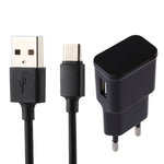 5V 2.1A インテリジェント識別USBチャージャー 1m USB to USB-C / Type-C充電ケーブル付き、欧州プラグ