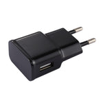 5V 2.1A インテリジェント識別USBチャージャー 1m USB to USB-C / Type-C充電ケーブル付き、欧州プラグ