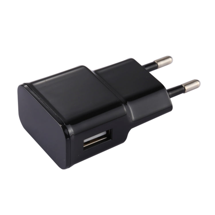 5V 2.1A インテリジェント識別USBチャージャー 1m USB to USB-C / Type-C充電ケーブル付き、欧州プラグ