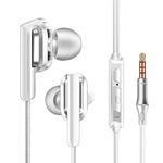 QKZ CK3 HIFI インイヤー4ユニット音楽ヘッドホン