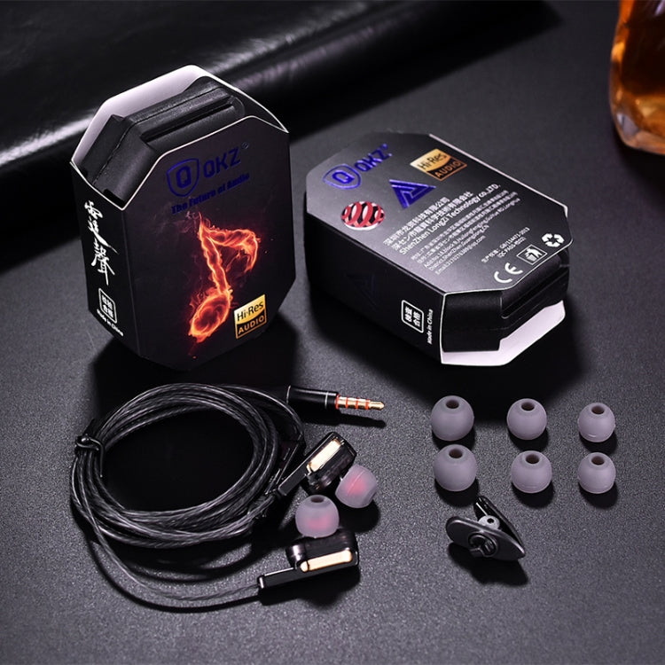 QKZ CK3 HIFI インイヤー4ユニット音楽ヘッドホン