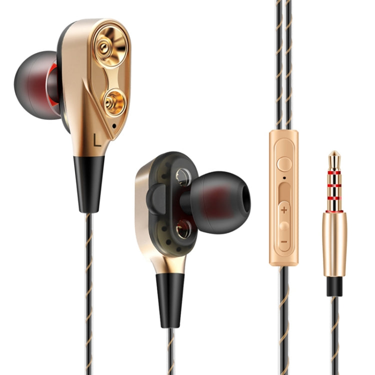QKZ CK8 HiFi インイヤー 4ユニット スポーツ音楽ヘッドホン